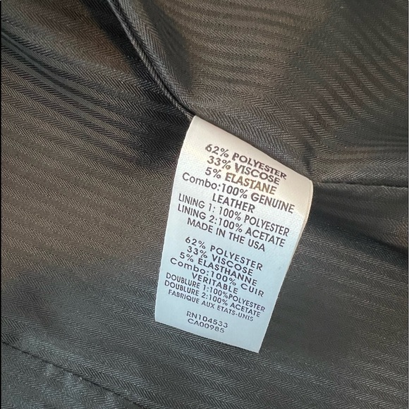 Nanette Lepore Black Jacket LeatherCollar Size 6 - Picture 16 of 16